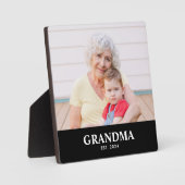 Custom Grandma Established Modern Bold Photo Fotoplatte (Vorderseite)