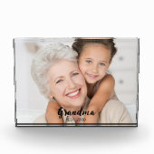 Custom Grandma Established Modern Script Fotoblock (Vorderseite)