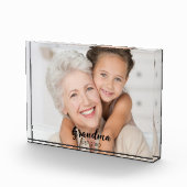 Custom Grandma Established Modern Script Fotoblock (Rechts)