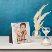 Custom Grandma Established Modern Script Photo Fotoplatte (InSitu)