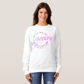 Custom GRANDMA Nana Mimi Gigi Mutter Day Pastel Sweatshirt (Vorne ganz)