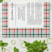 Custom Grandma Recipe Keepsake Christmas Geschirrtuch (Gefaltet)