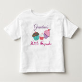 Custom Grandmas Little Cupcake Kleinkind T-shirt (Vorderseite)