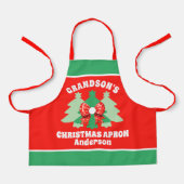 Custom Grandsons Weihnachtsgeschenk Schürze (Vorderseite)