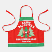 Custom Grandtochter Weihnachtsgeschenk Schürze (Vorderseite)