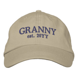 Custom Granny Est. Geschenke für Oma Bestickte Baseballkappe