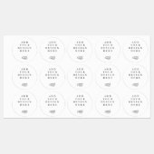 Custom Graphic Classic Round Sticker Labels (Blatt)