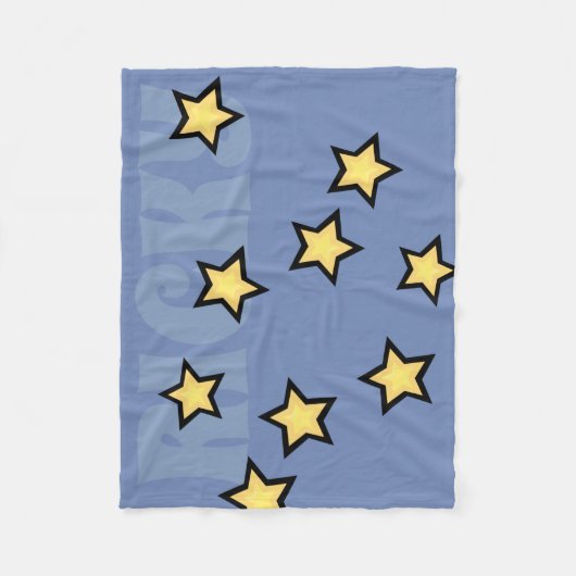 CUSTOM GRAPHIC STAR PATTERN FLEECKET FLEECEDECKE (Vorderseite)