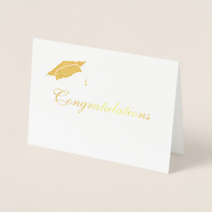 Custom gratulation Graduate Folienkarte