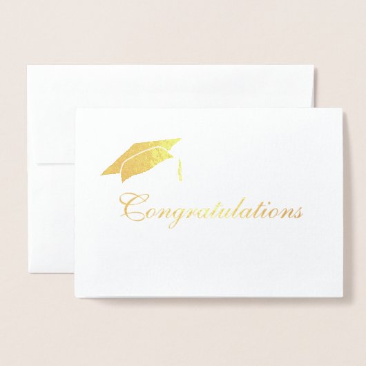 Custom gratulation Graduate Folienkarte (Vorderseite mit Umschlag)