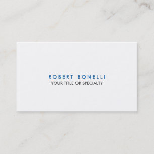 Custom Grau White Blue Standard Business Card Visitenkarte