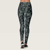 Custom Gray and Black Camouflage Leggings (Rückseite)