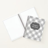 Custom Gray Buffalo Kariert Notizblock (Innenseite)