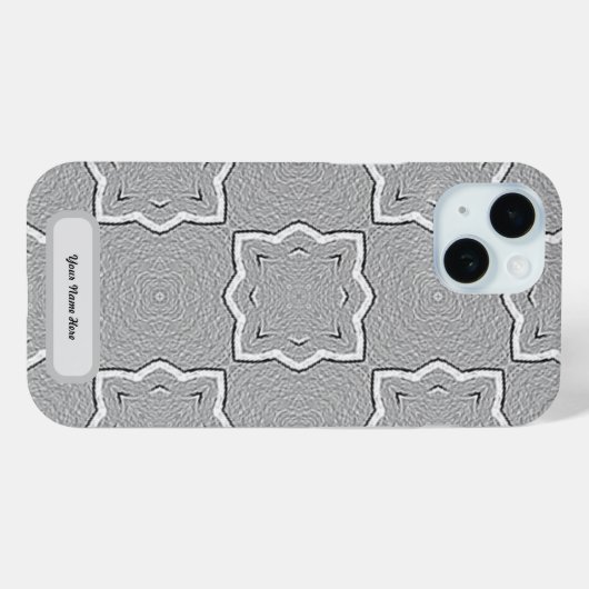Custom Gray Case-Mate iPhone Hülle (Rückseite (Horizontal))