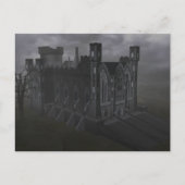 Custom Gray Castle Postcard Postkarte (Vorderseite)