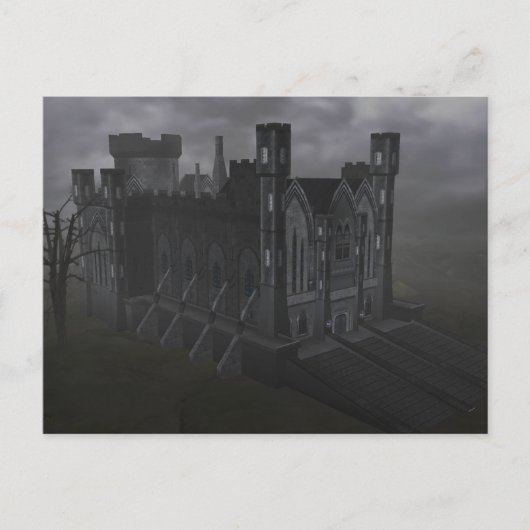 Custom Gray Castle Postcard Postkarte (Vorderseite)