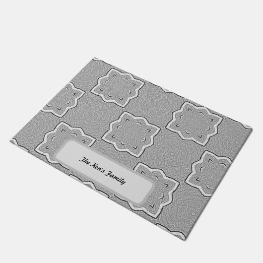 Custom Gray Fußmatte (Schrägansicht)