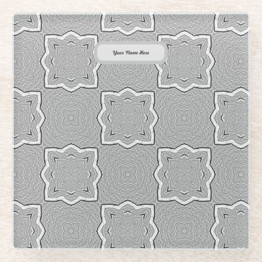 Custom Gray Glasuntersetzer (Vorderseite)