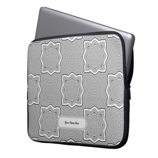 Custom Gray Laptopschutzhülle (Vorderseite Links)