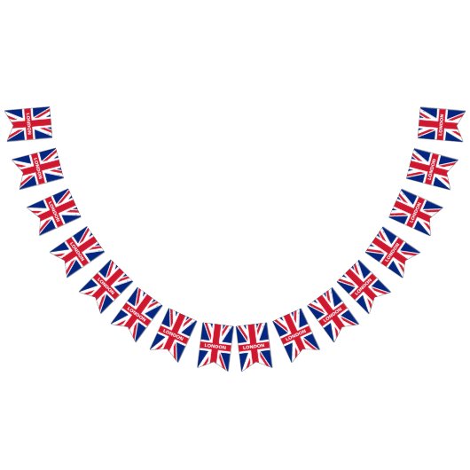 Custom Great Britain bunting Wimpelkette (Alle)