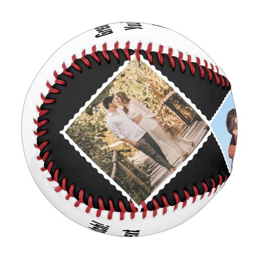 Custom Great Catch Sie sind Nächstes Paar Name & F Baseball (Vorderseite Links)