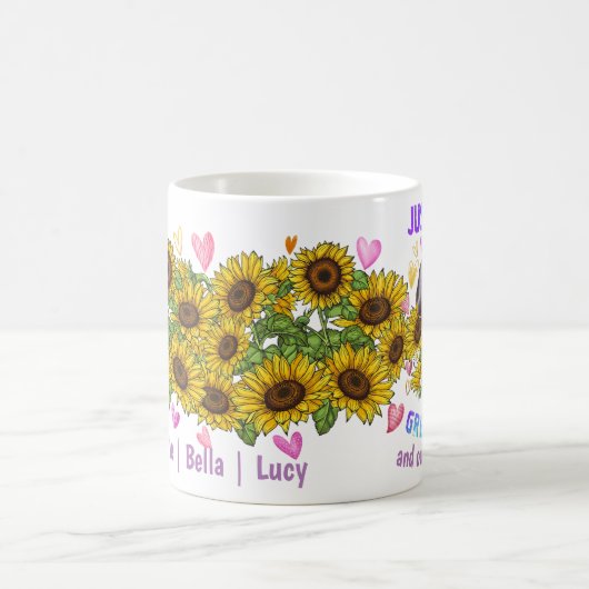 Custom Great Dane Lover Sonnenblumen Trainer Flora Kaffeetasse (Mittel)