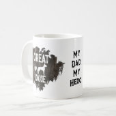 Custom Great Dane Vater Vater's Day Hund Lover Kaffeetasse (Vorderseite Links)