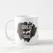Custom Great Dane Vater Vater's Day Hund Lover Kaffeetasse (Links)