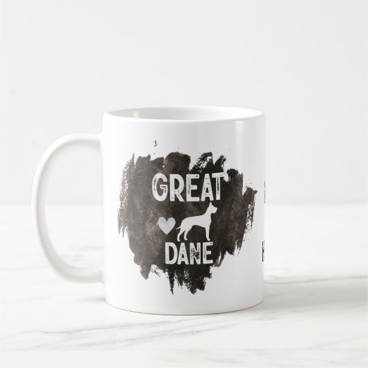 Custom Great Dane Vater Vater's Day Hund Lover Kaffeetasse (Links)