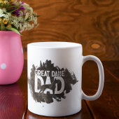 Custom Great Dane Vater Vater's Day Hund Lover Kaffeetasse