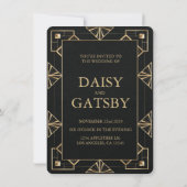 Custom Great Gatsby Save the Date Einladung (Rückseite)