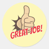 Custom “Great Job!” Teacher Reward Stickers (Vorderseite)