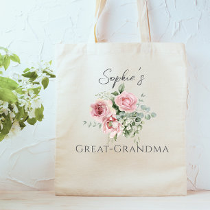 Custom Great Oma Floral Totbeutel Tragetasche
