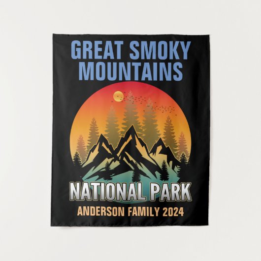 Custom Great Smoky Mountains National Park Wandteppich (Vorderseite)