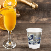 Custom Great Wave japanese Malerei Schnapsglas