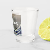 Custom Great Wave japanese Malerei Schnapsglas (Rechts)