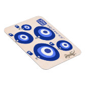 Custom Greek evil eye illustration with lizzard  Magnet (Rechte Seite)