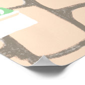 Custom Greek Taverna Cat Mediterranean Scene Poster (Ecke)