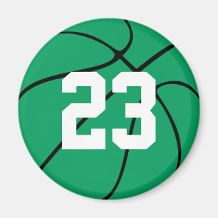 Custom Green Basketball Round Kühlschrankmagnet