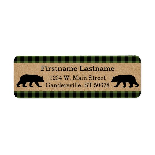 Custom Green Black Country Check Plaid Pattern (Vorne)