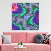 Custom Green Blue Gear Leinwand Art (Insitu (Wohnzimmer))