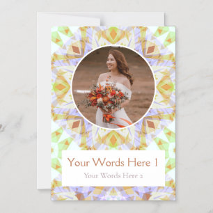 Custom Green Brown Star Hochzeit Danke Karte
