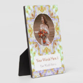 Custom Green Brown Star Hochzeitspende Fotoplatte (Seite)