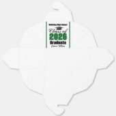 Custom Green Class of 2026 Graduation Party Geschenkschachtel (Ungefaltet)