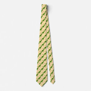 Custom Green Dinosaur Muster Neck Ties Krawatte