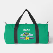 Custom green duffle bag for tennis player (Vorderseite)