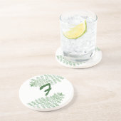 Custom Green Fern Monogram Untersetzer von Cheryls (Seite)