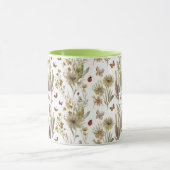 Custom Green Floral | Nature-Inspired Gift for Her Tasse (Zentrum)