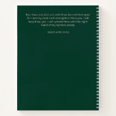 Custom Green Floral Postpartum Journal | New Moms Notizblock (Rückseite)