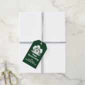 Custom Green Forest Happy Housewarming Realtor Geschenkanhänger (Mit Garn)